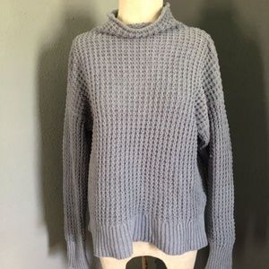 Slouchy Mock Neck Pullover Sweater